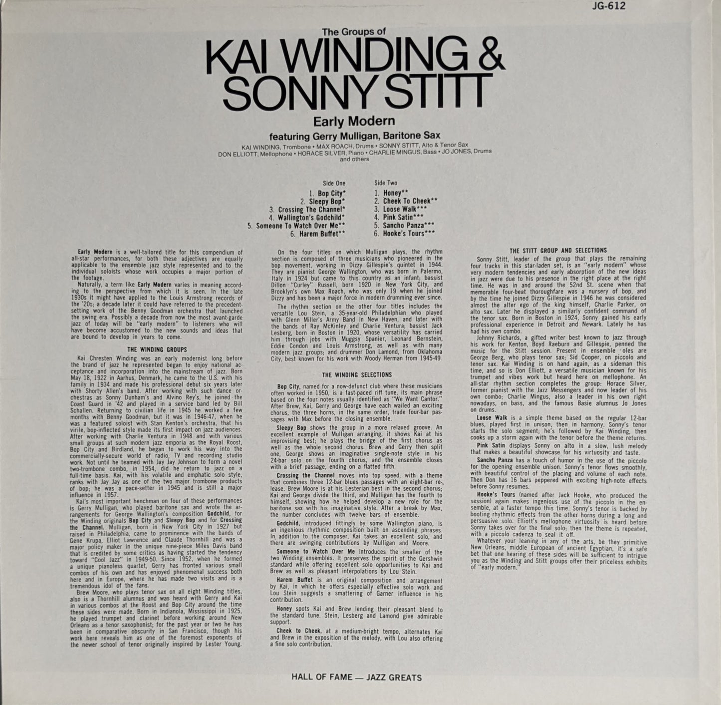 Kai Winding & Sonny Stitt Featuring Gerry Mulligan - Early Modern