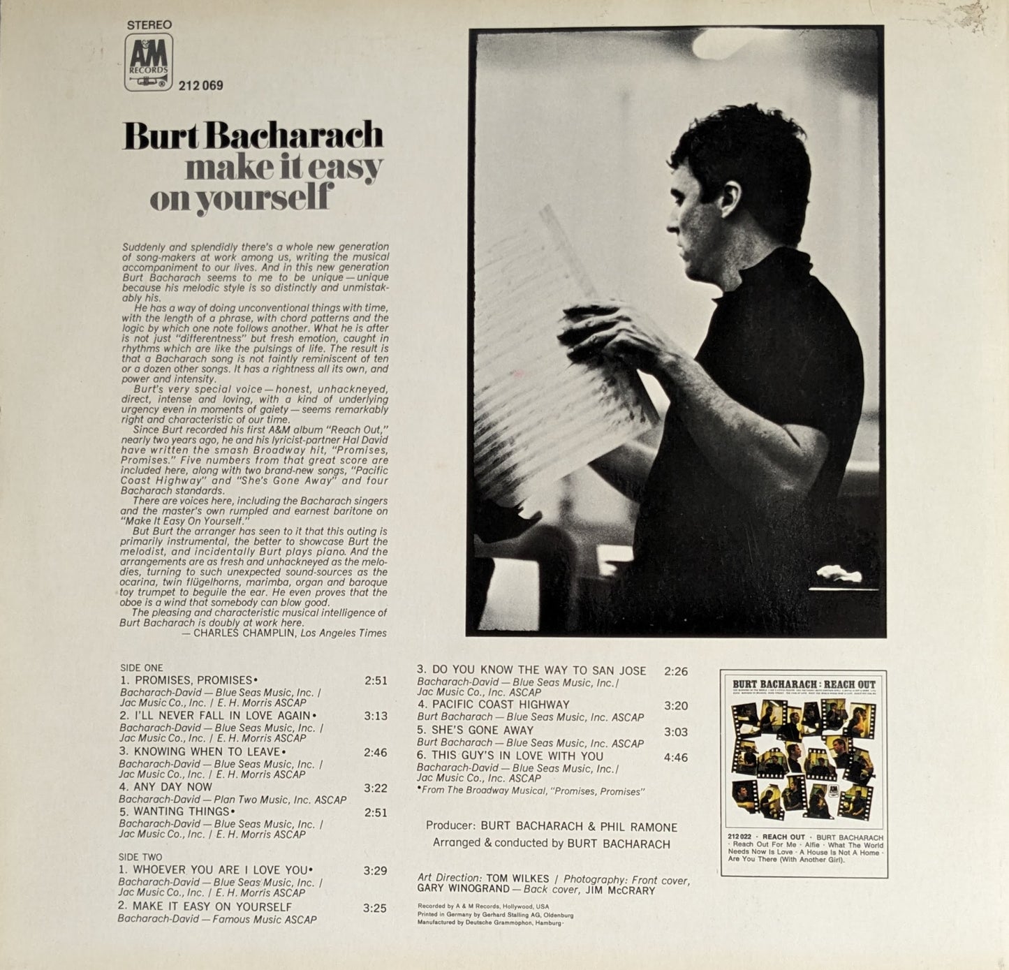 Burt Bacharach - Make It Easy On Yourself
